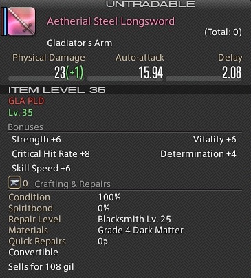 Aetherial Steel Longsword