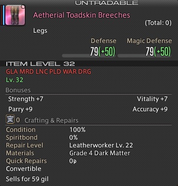 Aetherial Toadskin Breeches