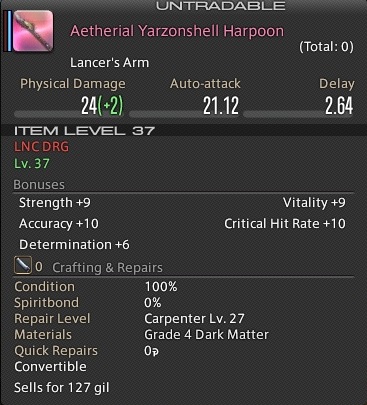 Aetherial Yarzonshell Harpoon