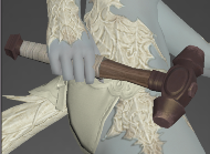 Weathered cross-pein hammer unsheath.PNG